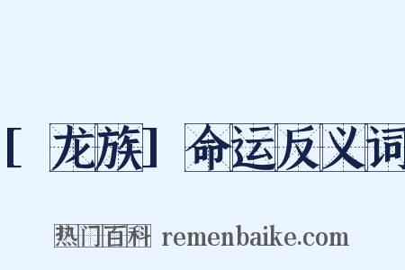 [龙族]命运反义词是什么意思的图片